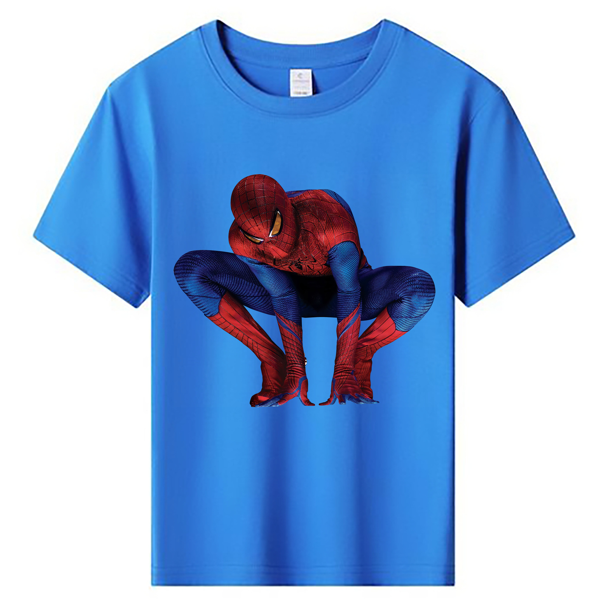 （画像用） Spider Man スパイダーマン 綿100％キッズTシャツ（フロントプリント）